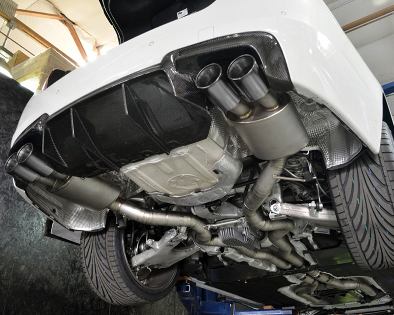 AGENCY POWER FULL TITANIUM MIDPIPE CATBACK EXHAUST SYSTEM SATIN TIPS BMW M5 F10 2013+ - 3