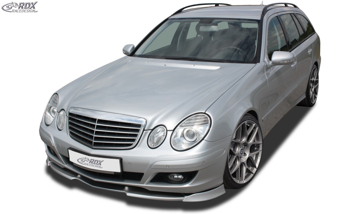 FRONT SPOILER VARIO-X MERCEDES E-CLASS W211 2006+ FRONT LIP SPLITTER - 2