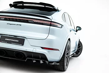 REAR SPLITTER (WITH VERTICAL BARS) SUITABLE FOR PORSCHE CAYENNE GTS / TURBO SPORT PACK / TURBO E-HYBRID GT PACK COUPE MK3 FACELIFT – MAXTON DESIGN