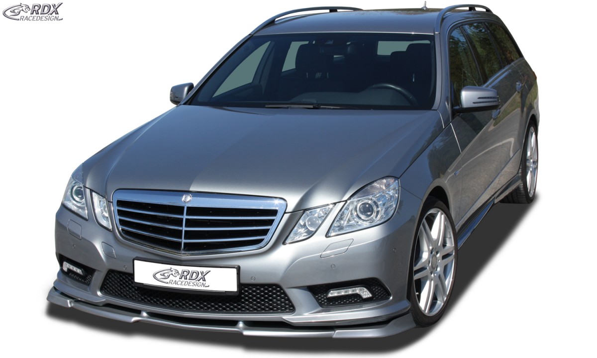 FRONT SPOILER VARIO-X MERCEDES E-CLASS W212 AMG-STYLING 2009-2013 (FIT FOR CARS WITH AMG-STYLING FRONTBUMPER) FRONT LIP SPLITTER - 2
