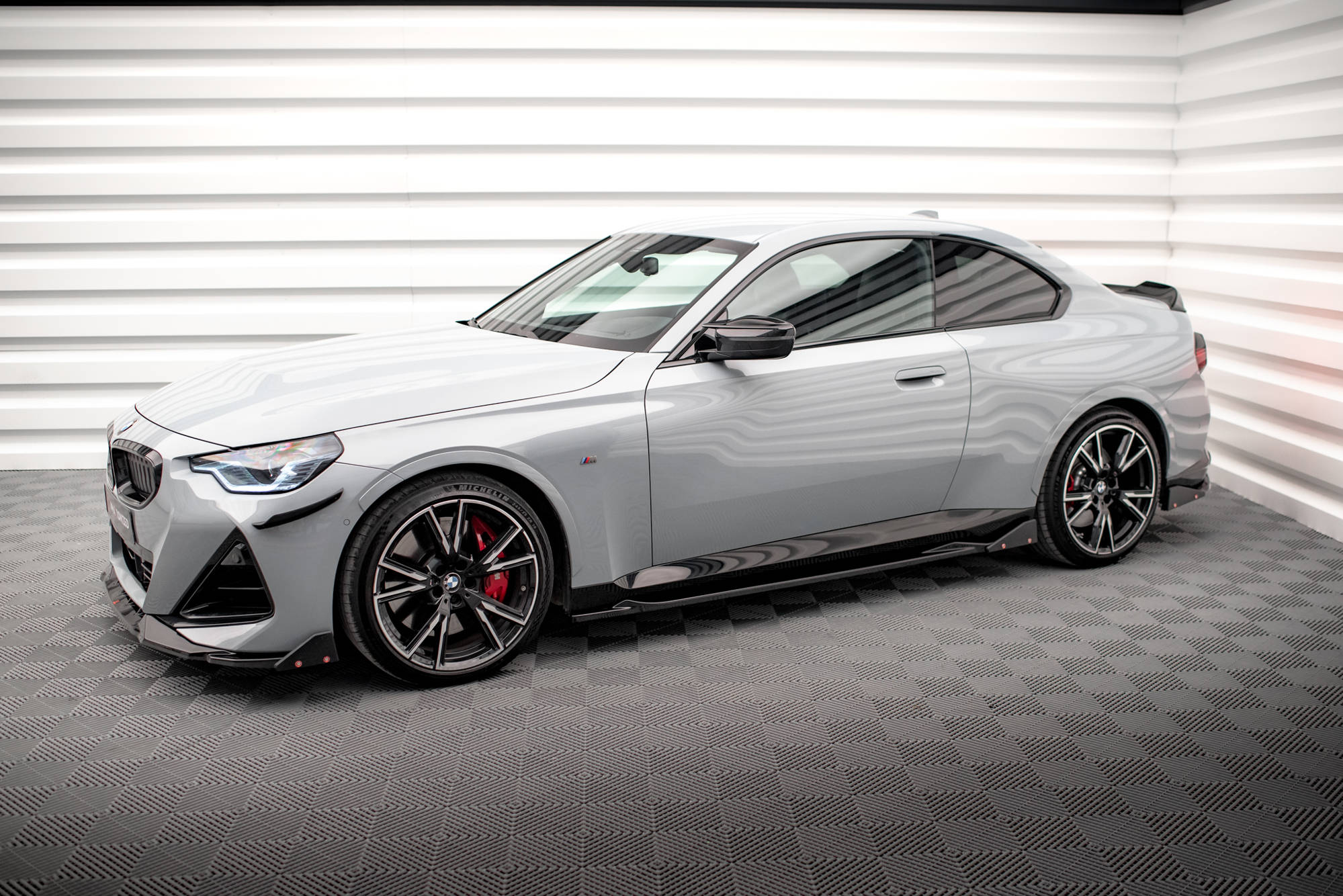 Side Skirts Diffusers V.2 + Flaps BMW 2 Coupe M-Pack / M240i G42 - 3