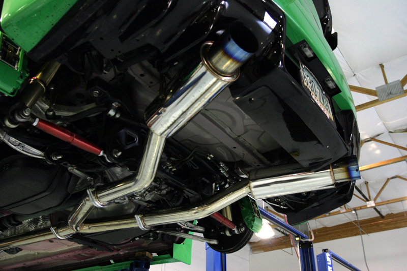 AGENCY POWER TITANIUM TIP DUAL CATBACK EXHAUST MITSUBISHI EVO X 08-12 - 6