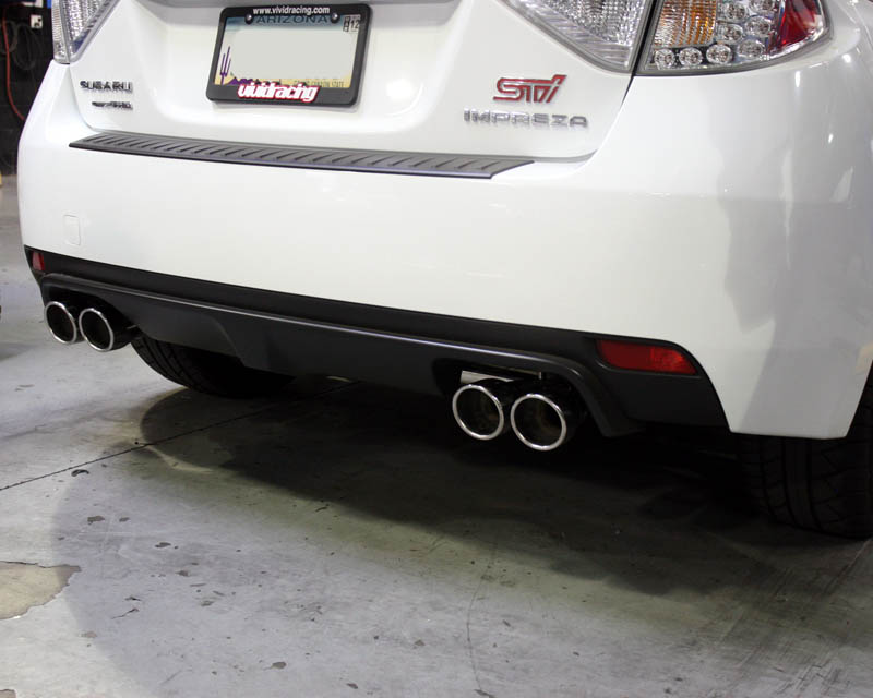 AGENCY POWER STAINLESS TIP CATBACK EXHAUST W/O MUFFLER SUBARU WRX STI HATCH 08-12 - 2