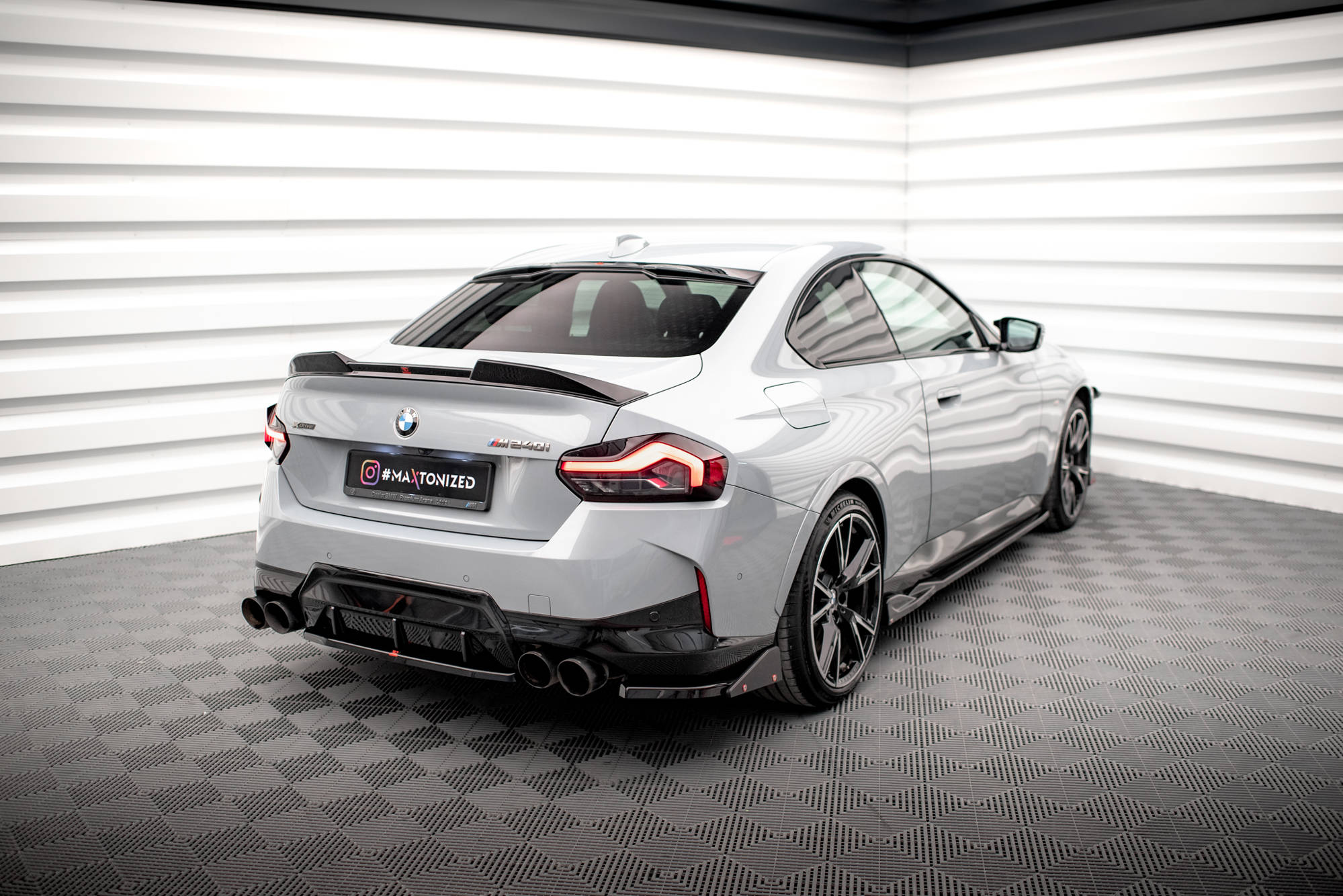 Rear Side Splitters V.2 + Flaps BMW 2 Coupe M240i G42 - 2