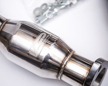 AGENCY POWER STAINLESS STEEL 200 CELL HIGH FLOW CAT TEST PIPES NISSAN 350Z 03-06