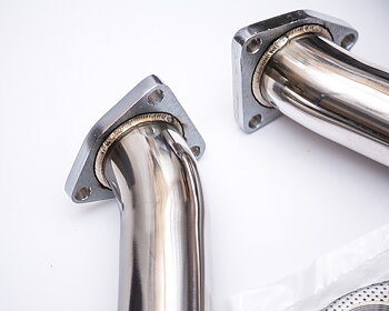 AGENCY POWER STAINLESS STEEL 200 CELL HIGH FLOW CAT TEST PIPES NISSAN 350Z 03-06