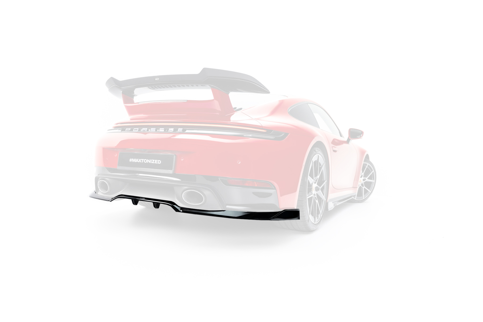 REAR SPLITTER (WITH VERTICAL BARS) SUITABLE FOR PORSCHE 911 CARRERA AERO 992 FACELIFT – MAXTON DESIGN - 5