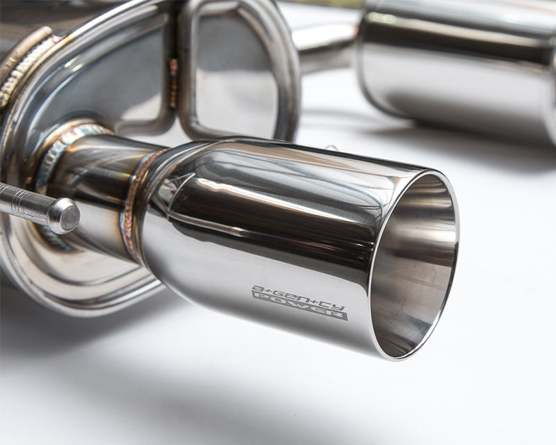 AGENCY POWER POLISHED STAINLESS STEEL CATBACK EXHAUST LEXUS IS 250|350 2014+ - 4