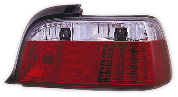BMW 3 E36 2D LED TAILLIGHTS RED/CLEAR V1
