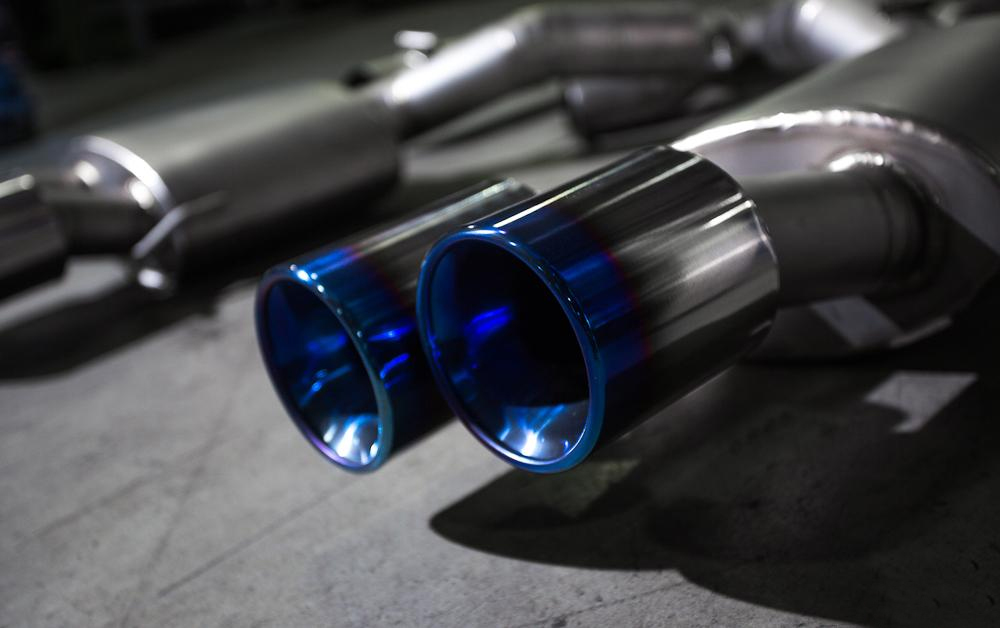 AGENCY POWER FULL TITANIUM MIDPIPE CATBACK EXHAUST SYSTEM COLOR TIPS BMW M5 F10 2013+ - 3