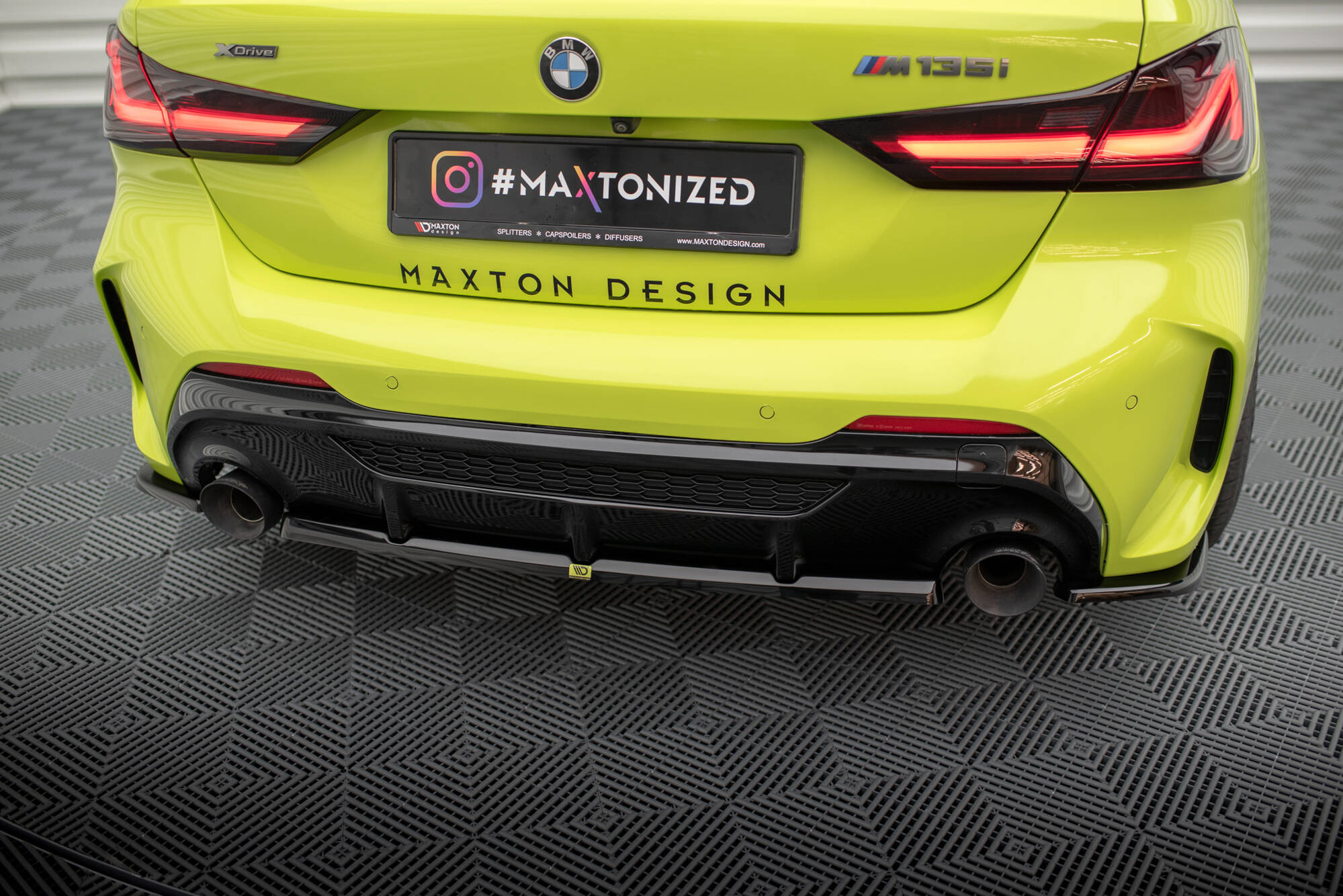 Central Rear Splitter V.2 BMW M135i F40 - 3