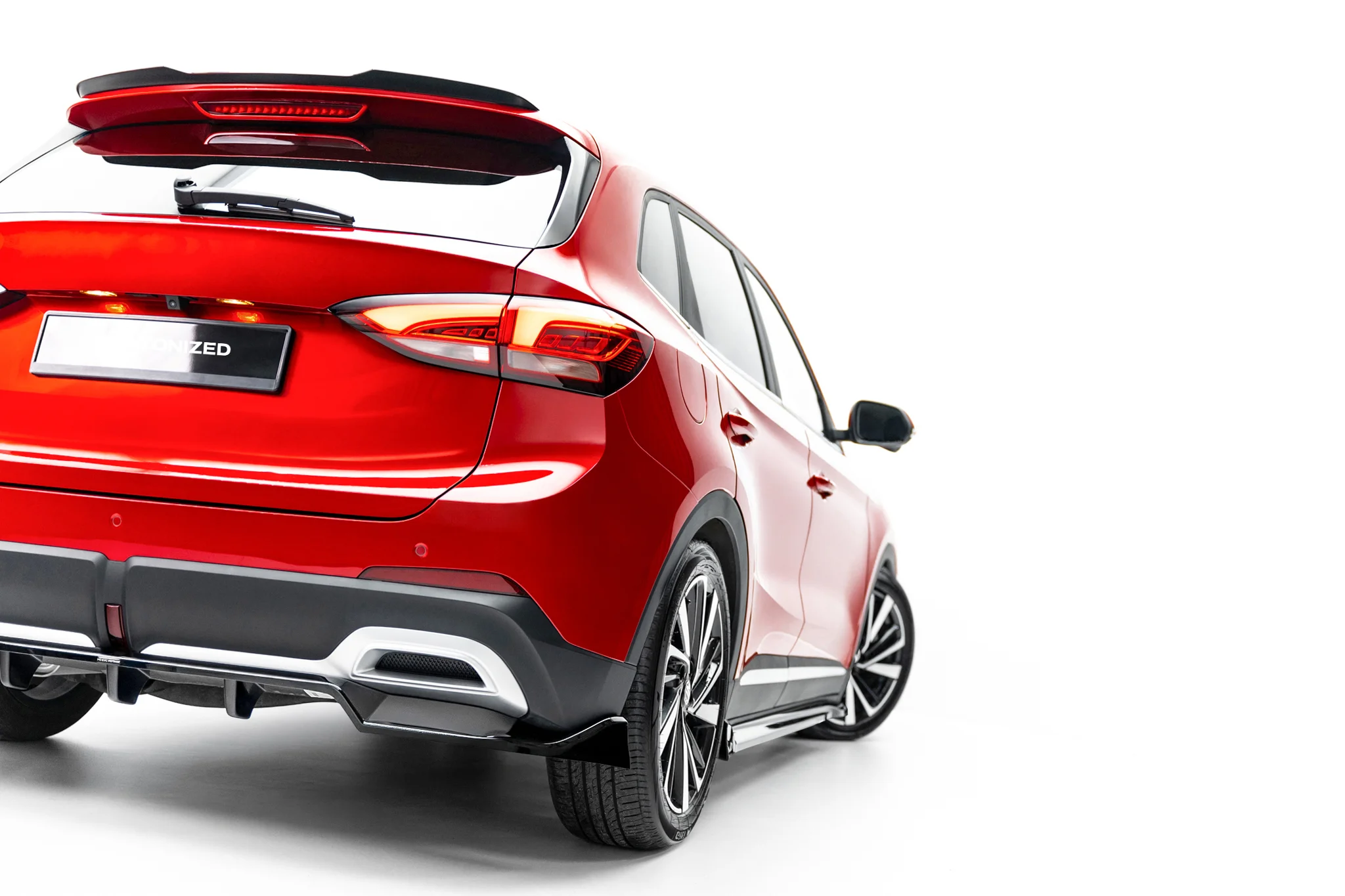 REAR SPLITTER (WITH VERTICAL BARS) SUITABLE FOR MG ZS MK2 – MAXTON DESIGN - 4