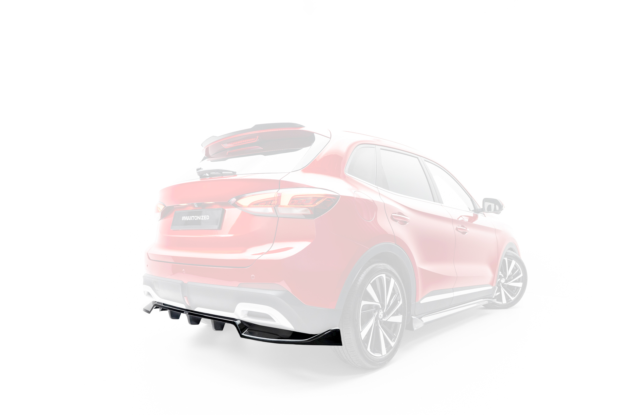 REAR SPLITTER (WITH VERTICAL BARS) SUITABLE FOR MG ZS MK2 – MAXTON DESIGN - 7