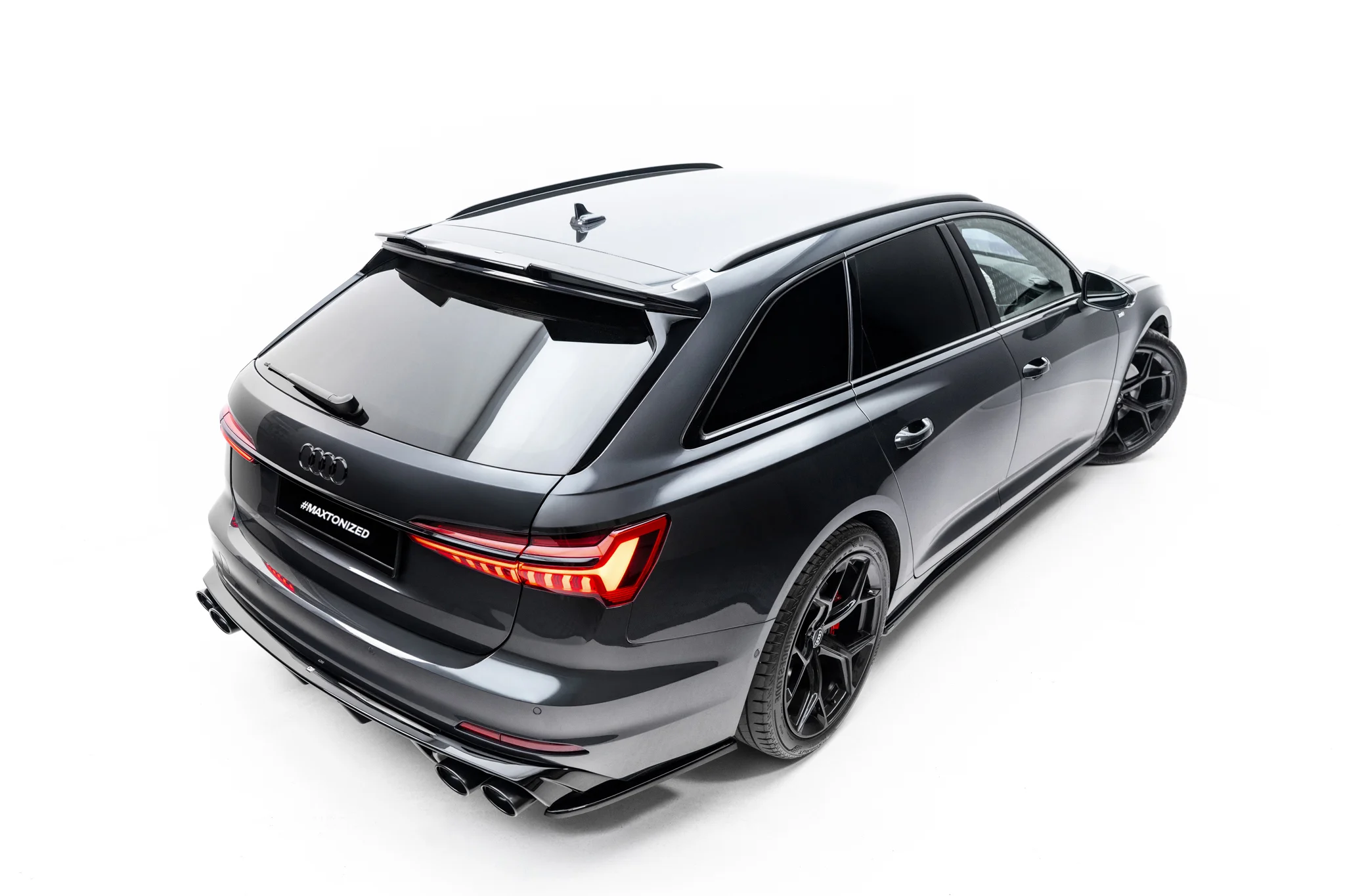 SPOILER CAP 3D SUITABLE FOR AUDI A6 AVANT / A6 ALLROAD / A6 S-LINE AVANT / S6 AVANT C8 / C8 FACELIFT – MAXTON DESIGN - 6