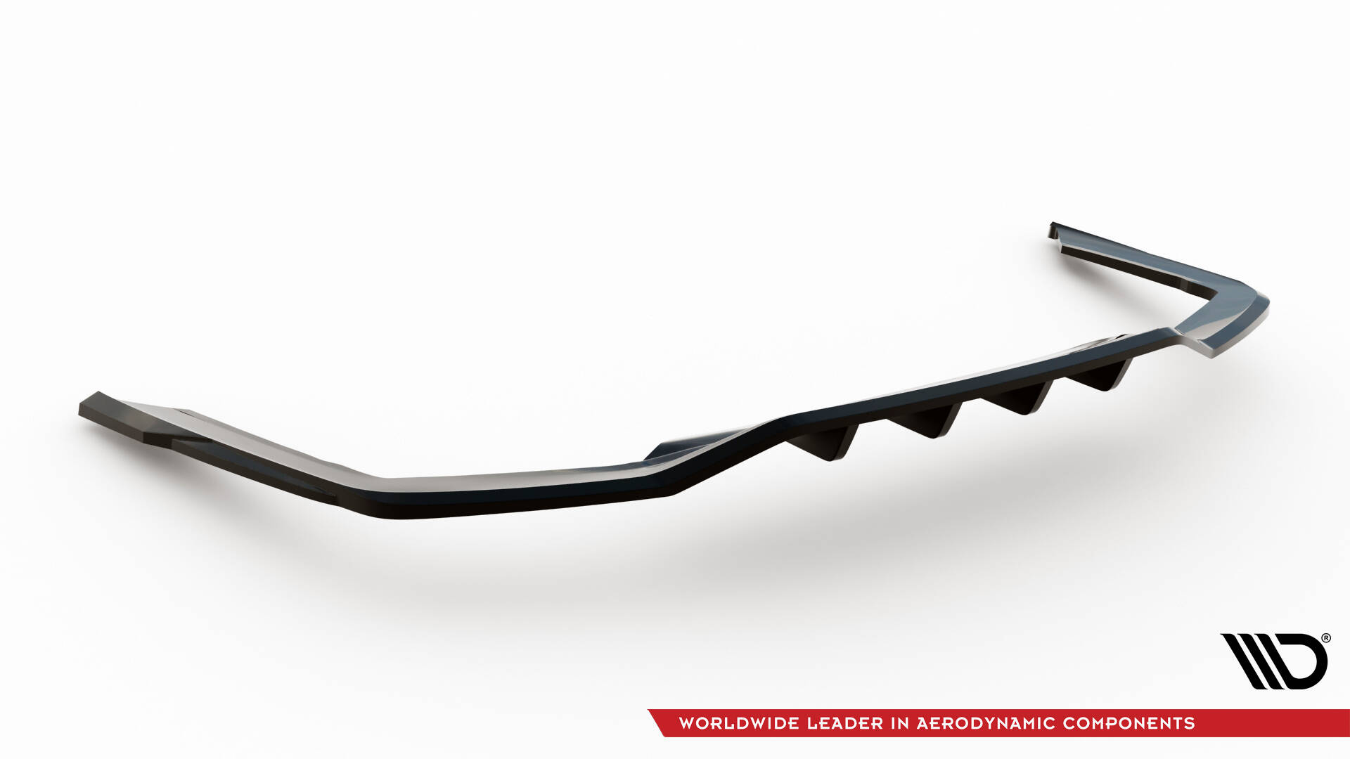 Central Rear Splitter (Vertical Bars) V.2 BMW 7 G11 M-Pack Facelift - 7