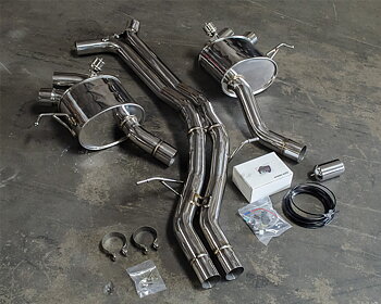 AGENCY POWER VALVE CONTROLLED CATBACK EXHAUST PORSCHE MACAN TURBO 3.6L V6 15-16