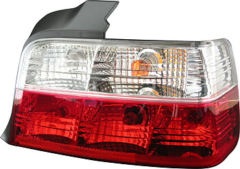 BMW 3 E36 4D TAILLIGHTS RED/CLEAR V1