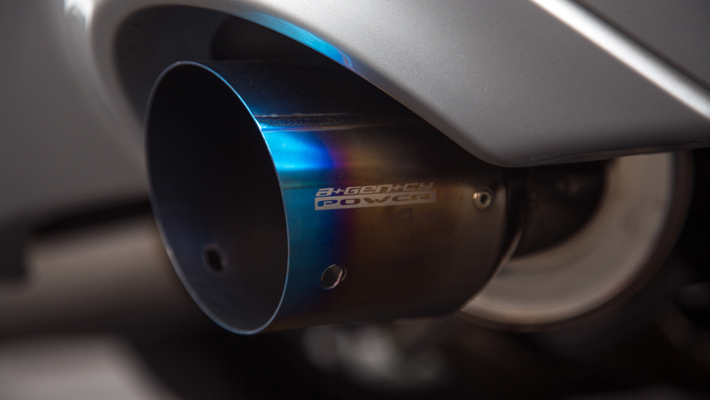 AGENCY POWER CATBACK EXHAUST TITANIUM TIPS NISSAN 370Z 0916 bluepower.se