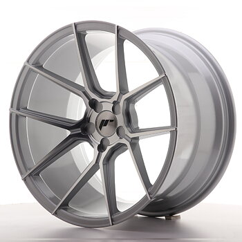 JAPAN RACING JR30 19X11 ET15-40 5H BLANK SILVER MA