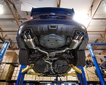 AGENCY POWER CATBACK EXHAUST SYSTEM TITANIUM QUAD TIPS SUBARU STI SEDAN 11-16