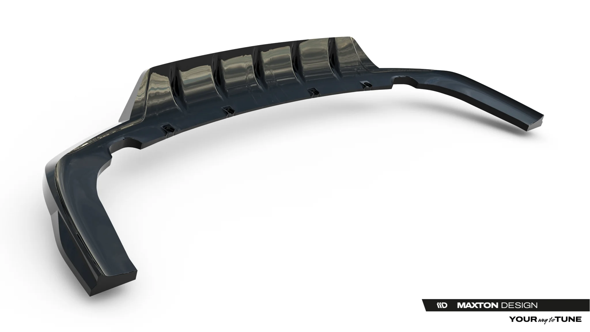 REAR SPLITTER (WITH VERTICAL BARS) SUITABLE FOR JAECOO 7 HYBRID MK1 – MAXTON DESIGN - 3