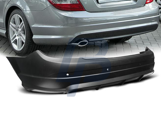 MERCEDES W204 07-10 SEDAN AMG STYLE REAR BUMPER - 2