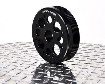 AGENCY POWER LIGHTWEIGHT CRANK PULLEY BLACK SCION TC 11+