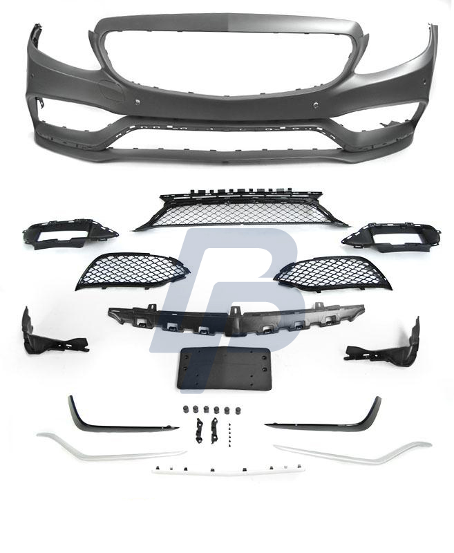 MERCEDES W205 14- C63 STYLE PDC FRONT BUMPER - 4