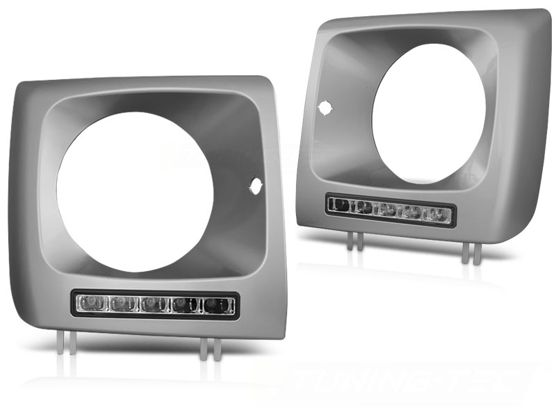 STRÅLKASTARE LED DRL SILVER TILL MERCEDES W461,W463 2001-2012