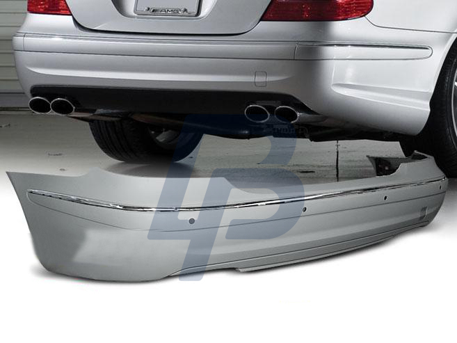 MERCEDES W211 02-06 SEDAN AMG STYLE PDC REAR BUMPER - 2