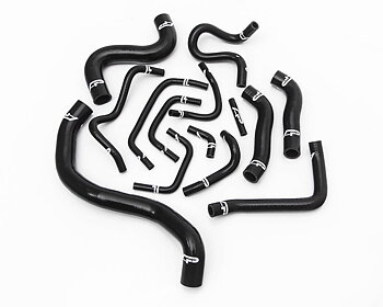 AGENCY POWER 14PC BLACK SILICONE RADIATOR HOSE KIT NISSAN GT-R R35 09-16