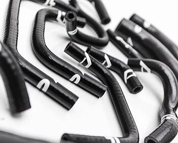 AGENCY POWER 14PC BLACK SILICONE RADIATOR HOSE KIT NISSAN GT-R R35 09-16