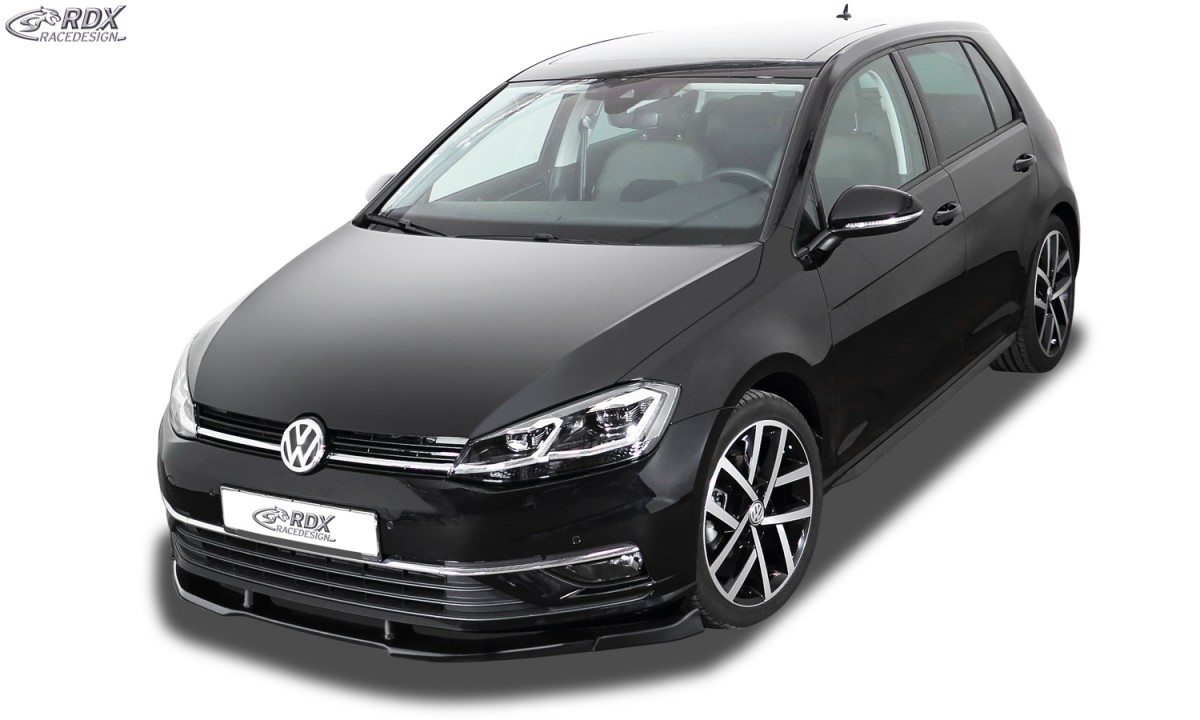 FRONT SPOILER VARIO-X VW GOLF 7 FACELIFT 2017+ FRONT LIP SPLITTER - 2