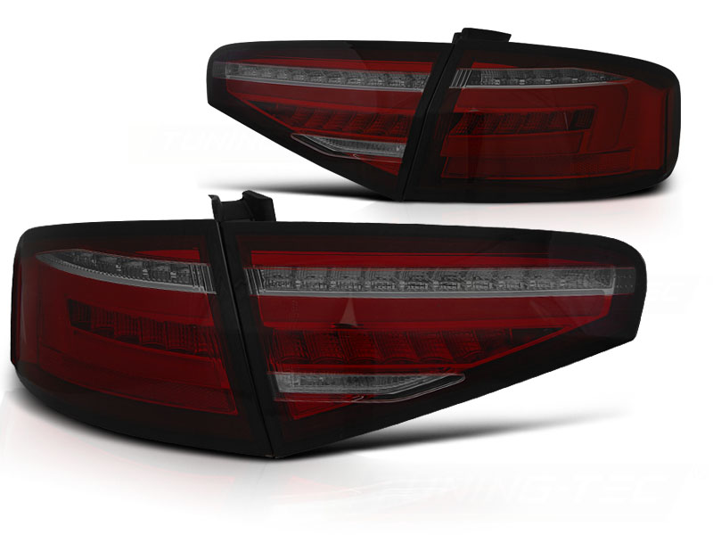 LED-BAKLYKTOR RÖD/TONAD SEQ TILL AUDI A4 B8 2012-2015 SEDAN OEM BULB