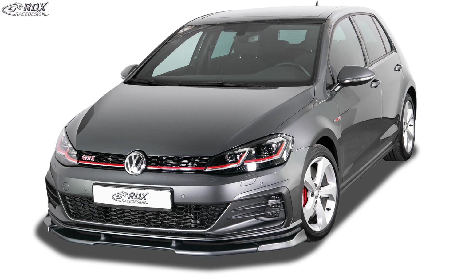 FRONT SPOILER VARIO-X VW GOLF 7 GTI / GTD / GTE FACELIFT 2017+ FRONT LIP SPLITTER - 2