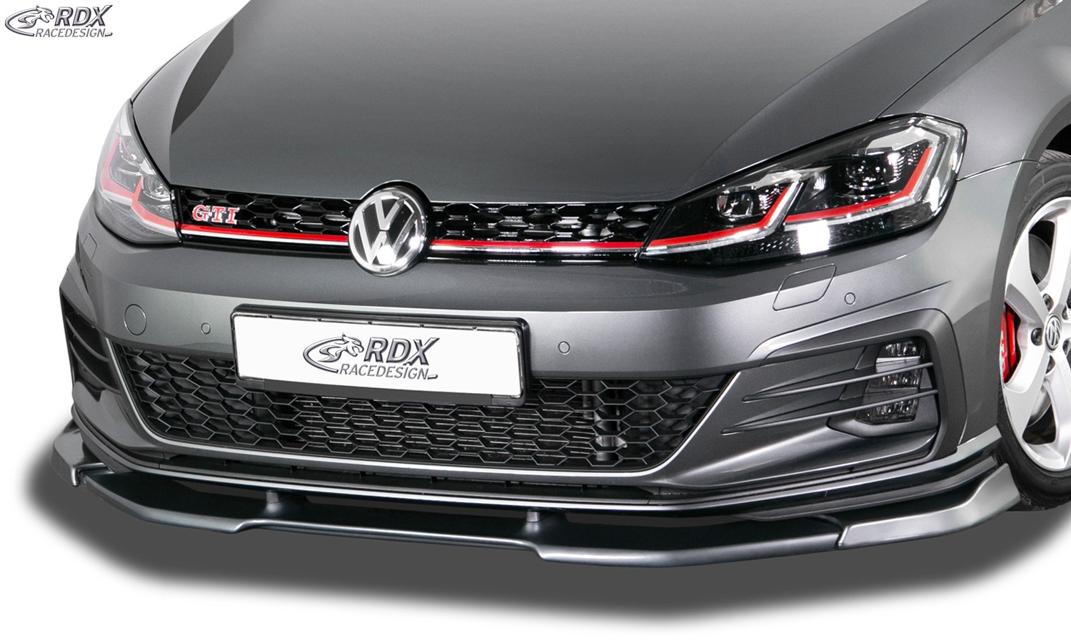 FRONT SPOILER VARIO-X VW GOLF 7 GTI / GTD / GTE FACELIFT 2017+ FRONT LIP SPLITTER