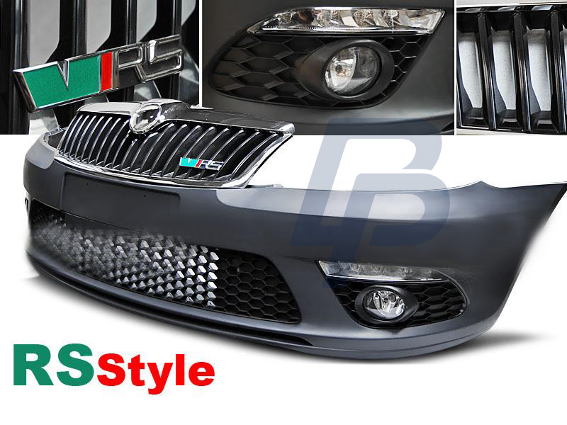 SKODA OCTAVIA II FACELIFT 09-13 RS FRONT BUMPER - 4