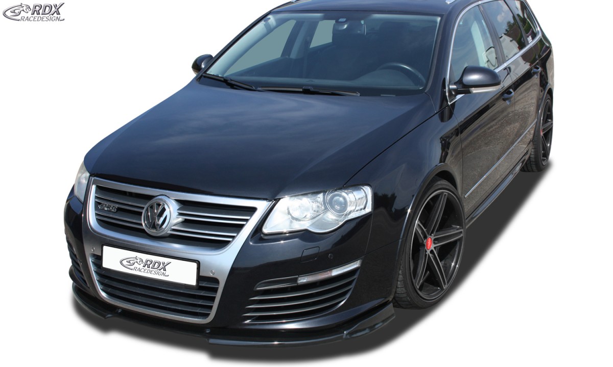 FRONT SPOILER VARIO-X VW PASSAT B6 / 3C R36 FRONT LIP SPLITTER - 2