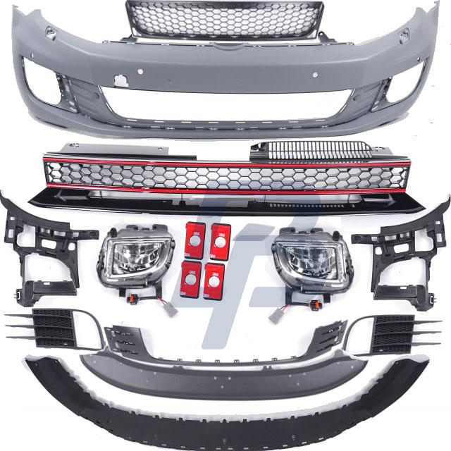 VW GOLF 6 GTI STYLE PDC FRONT BUMPER - 2