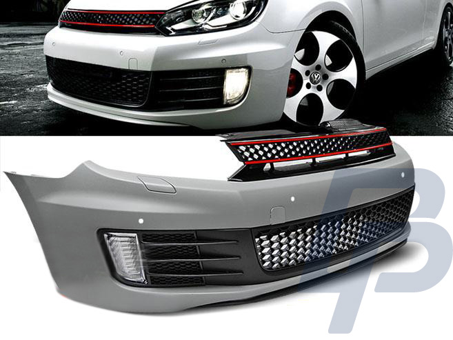 VW GOLF 6 GTI STYLE PDC FRONT BUMPER - 3