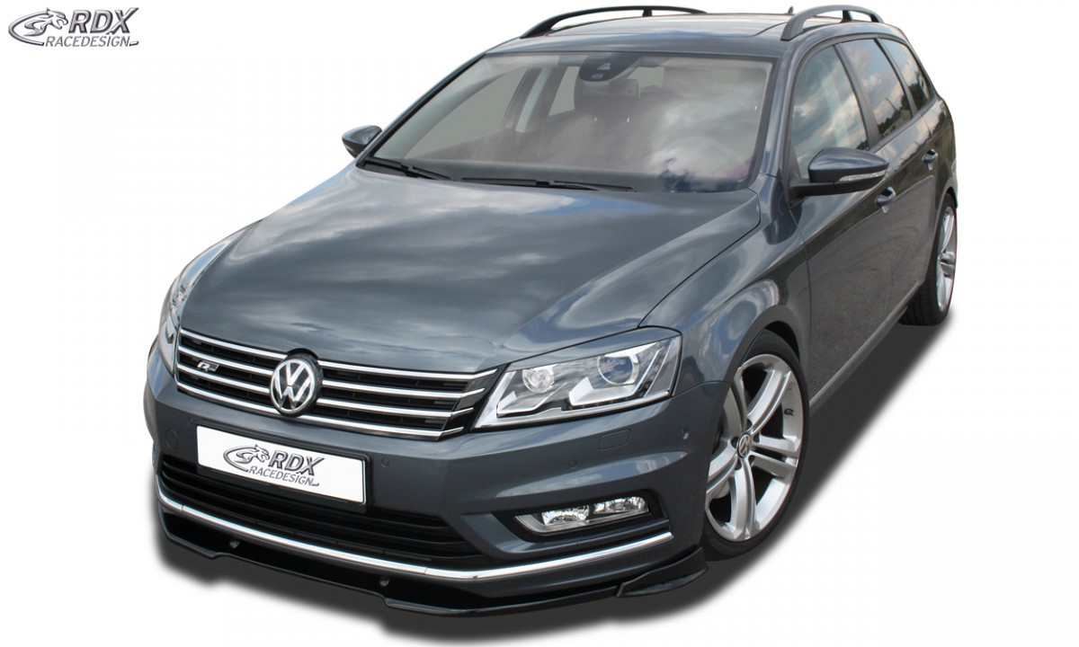 FRONT SPOILER VARIO-X VW PASSAT B7 / 3C R-LINE FRONT LIP SPLITTER - 2