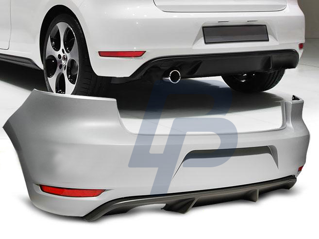 VW GOLF 6 GTI STYLE SINGLE REAR BUMPER - 2