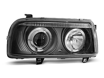 HEADLIGHTS VW VENTO 01.92-08.98 ANGEL EYES BLACK
