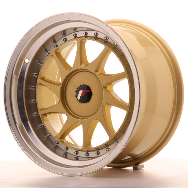 JAPAN RACING JR26 17X10 ET20-25 BLANK GOLD