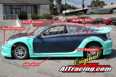 TOYOTA CELICA 00-05 T23 K1 STYLE 10-PIECE WIDEBODYKIT  [AIT] - 4