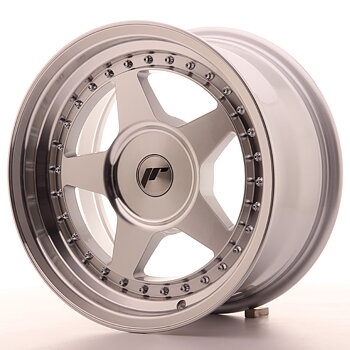 Japan Racing JR6 16x8 ET10-30 Blank Mach Silver