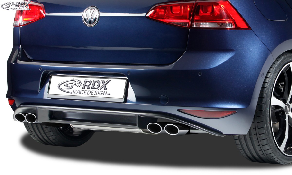 REAR BUMPER EXTENSION VW GOLF 7 "R-LOOK" CENTER PART