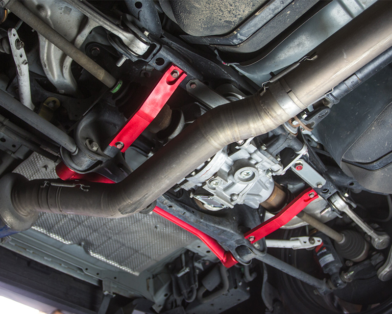 AGENCY POWER REAR LOW LEFT AND RIGHT BRACE MITSUBISHI EVO X 08-14 - 4
