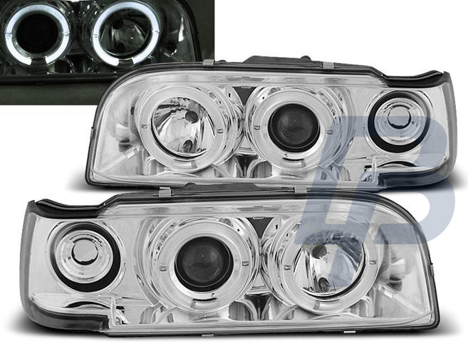 HEADLIGHTS VOLVO 850 92-12.96 ANGEL EYES CHROME - 2