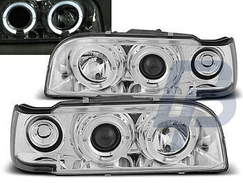 HEADLIGHTS VOLVO 850 92-12.96 ANGEL EYES CHROME